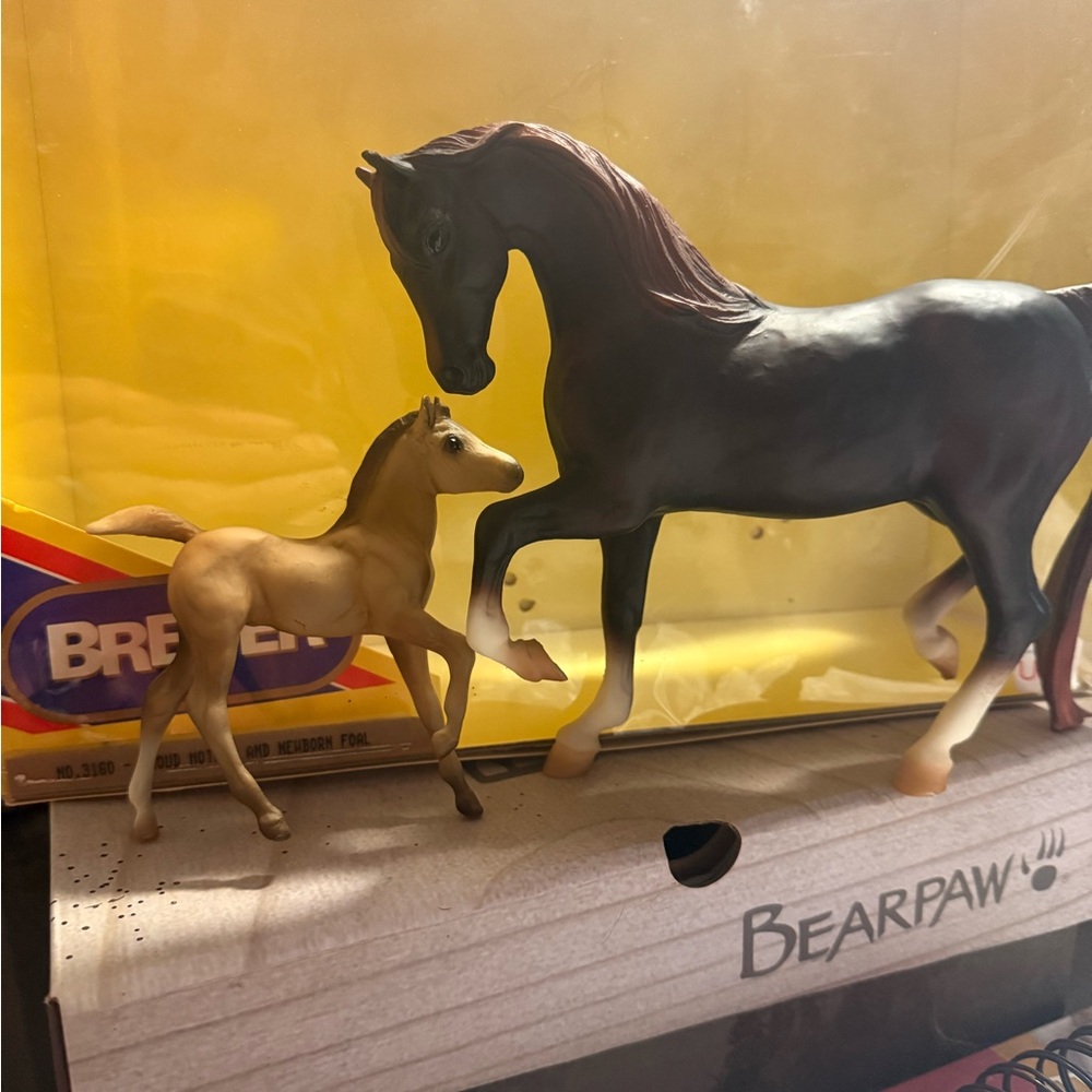 Breyer Black and Tan Horse and Foal Set Dolls & Accessories
